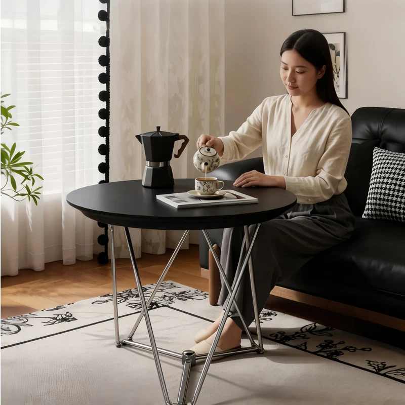 Table basse relevable 2 en 1
