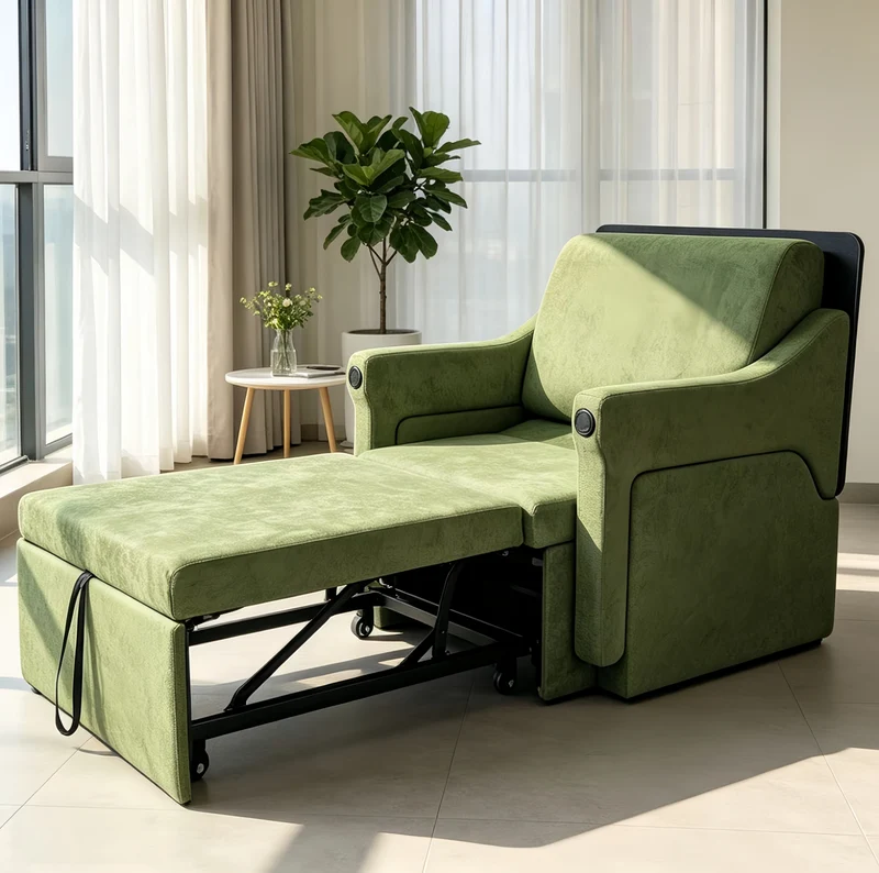 Canapé-lit convertible avec bureau pliable