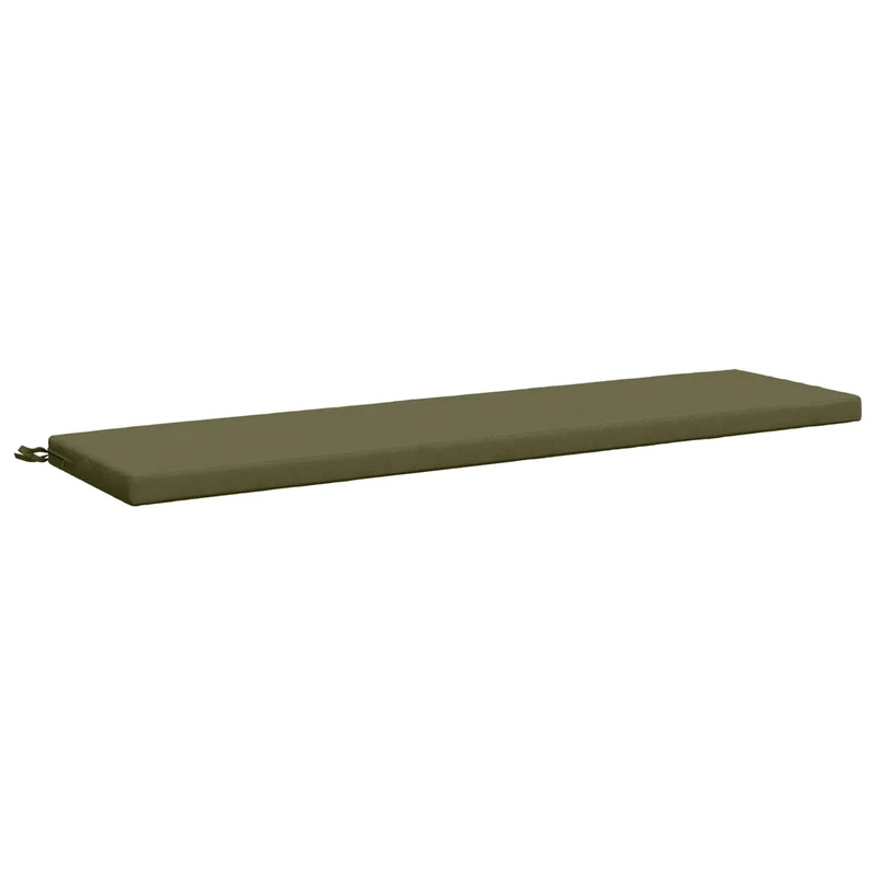 Bench Cushion SOEST 100% Polyester Olive Green 160 x 40 x 5 cm