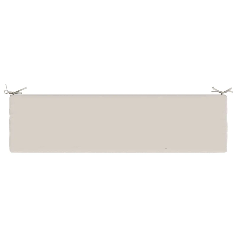 Bench Cushions SOEST 2 pcs 100% Polyester White 160 x 40 x 5 cm