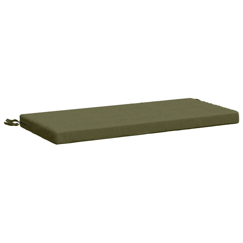 Bench Cushions SOEST 2 pcs 100% Polyester Olive Green