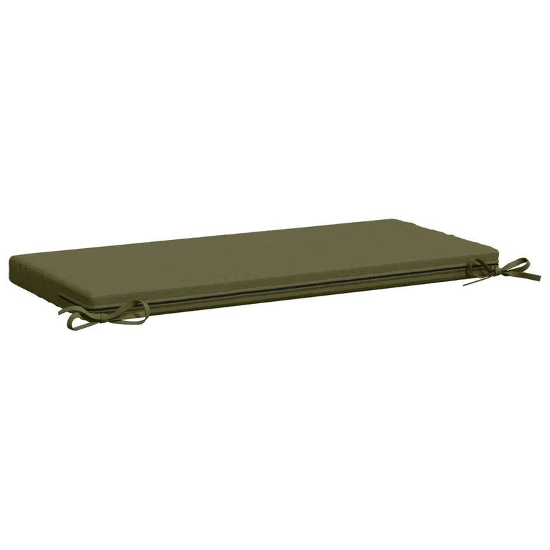 Bench Cushions SOEST 2 pcs 100% Polyester Olive Green