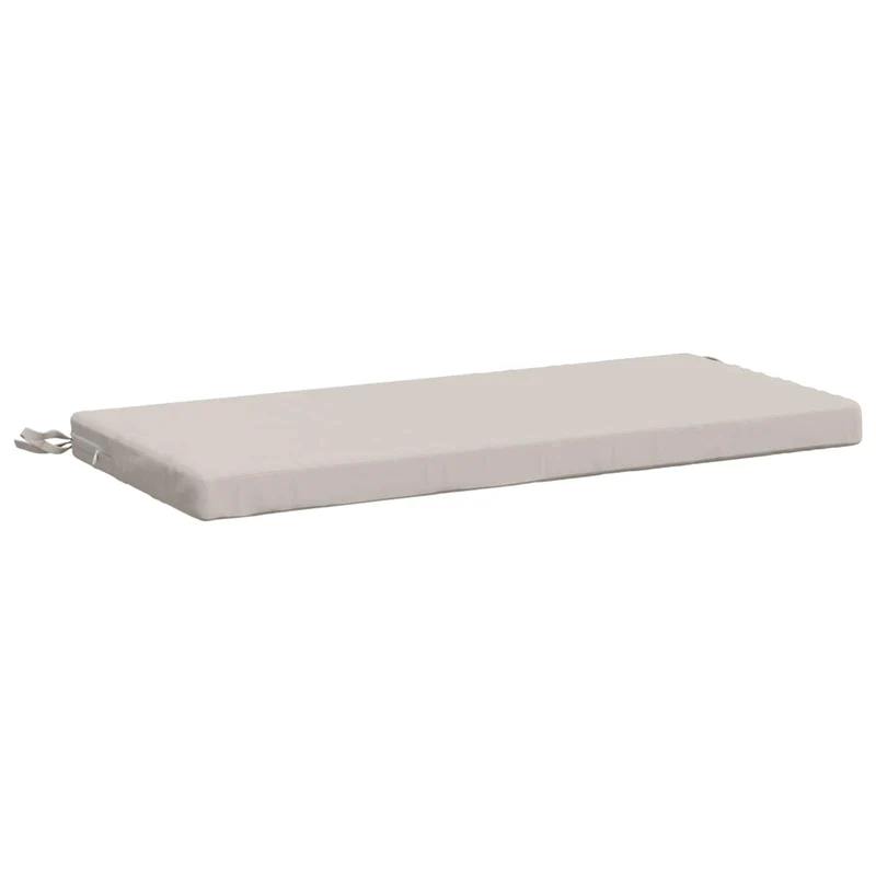 Bench Cushions SOEST 2 pcs 100% Polyester White 60 x 40 x 5 cm