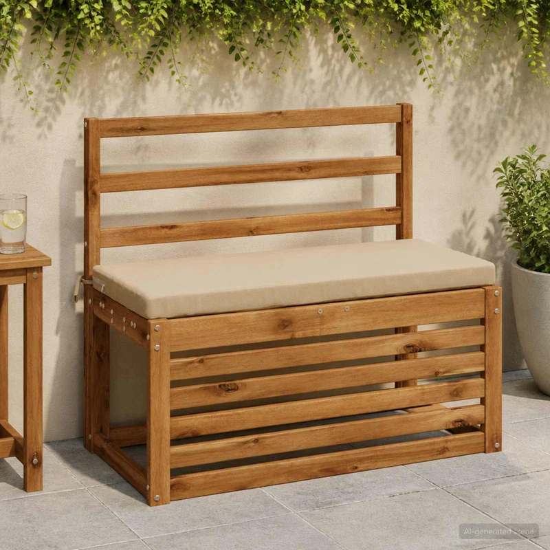 Bench Cushion SOEST 100% Polyester Sand 60 x 40 x 5 cm