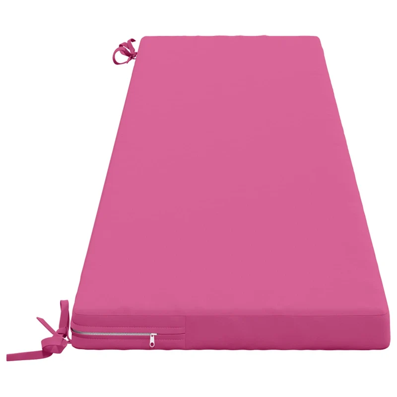 Bench Cushions SOEST 2 pcs 100% Polyester Pink 170 x 40 x 5 cm