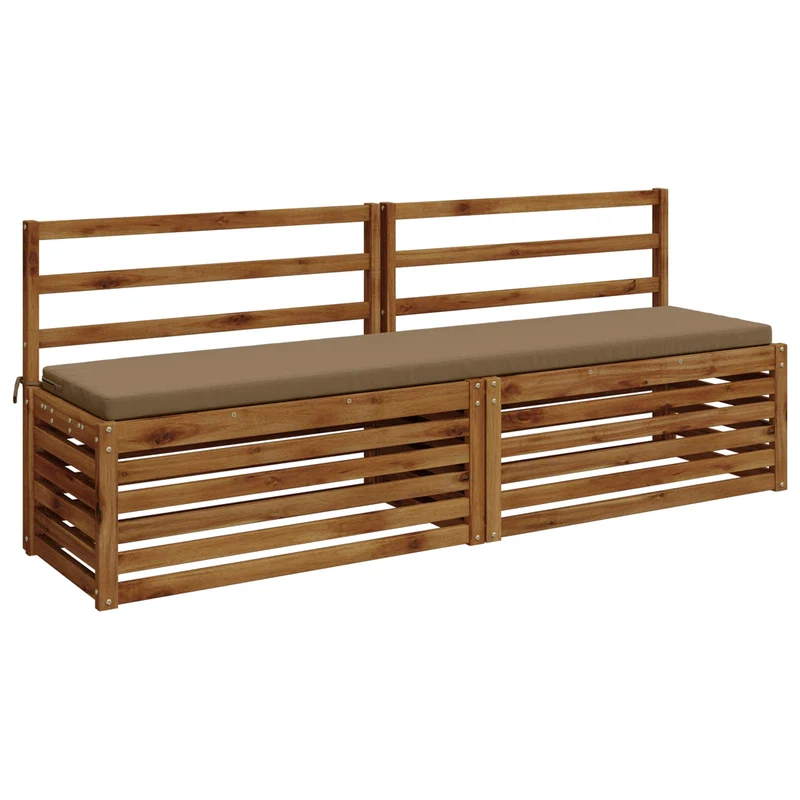 Bench Cushion SOEST 100% Polyester Taupe 170 x 40 x 5 cm