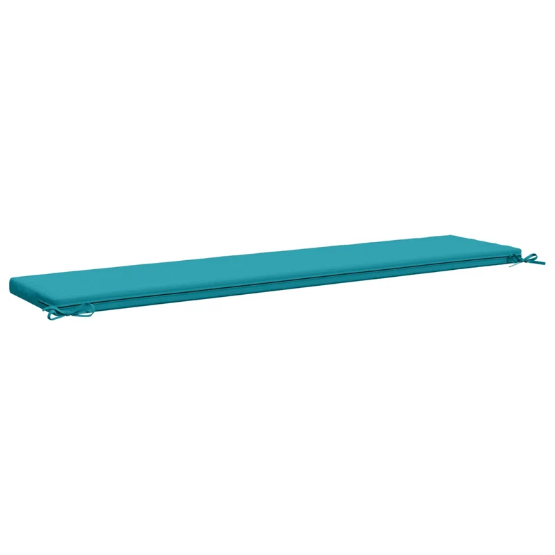 Bench Cushion SOEST 100% Polyester Turquoise 170 x 40 x 5 cm