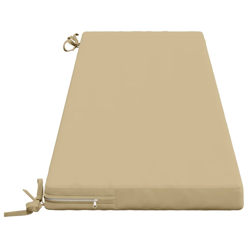 Bench Cushion SOEST 100% Polyester Beige 140 x 40 x 5 cm