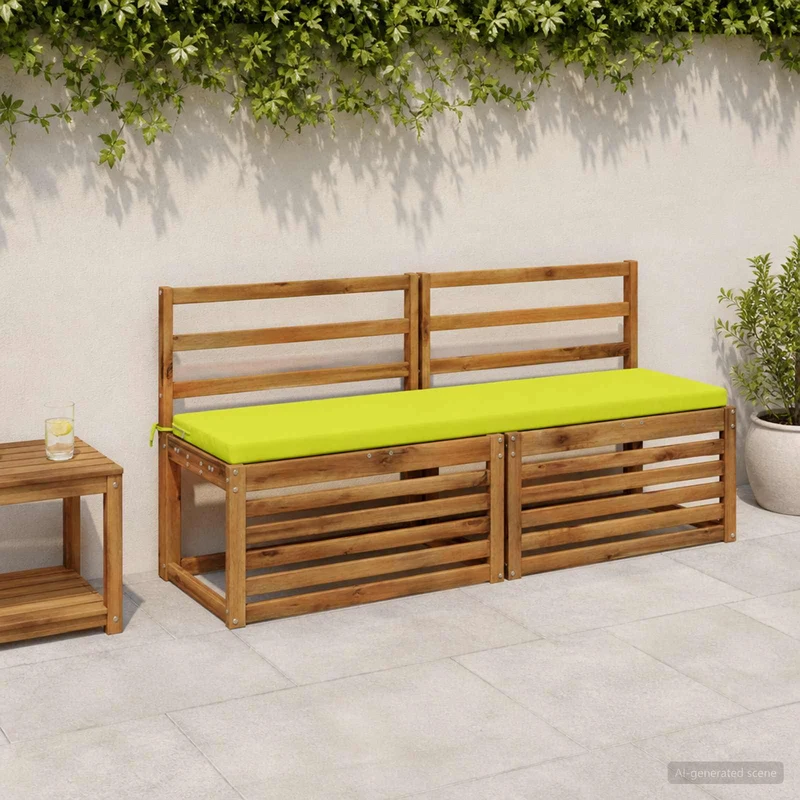 Bench Cushions SOEST 2 pcs 100% Polyester Bright Green