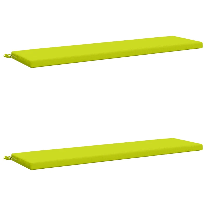 Bench Cushions SOEST 2 pcs 100% Polyester Bright Green