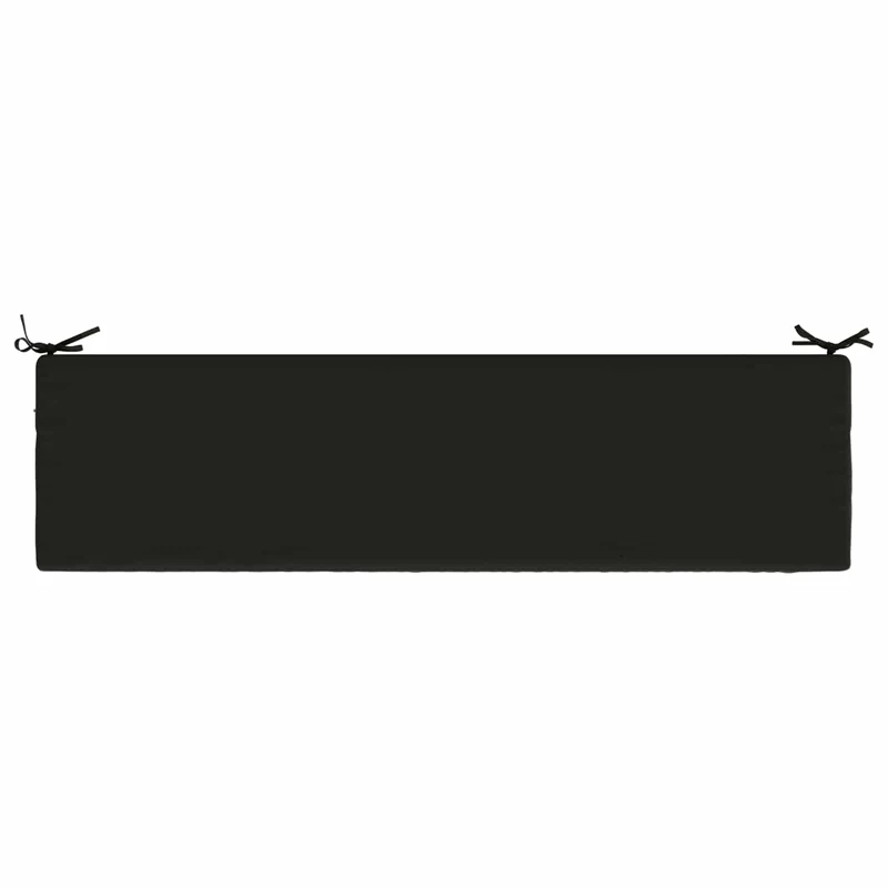 Bench Cushion SOEST 100% Polyester Black 140 x 40 x 5 cm