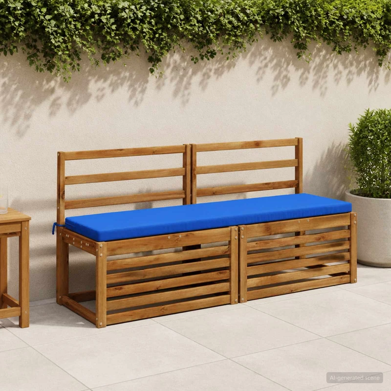 Bench Cushions SOEST 2 pcs 100% Polyester Royal Blue