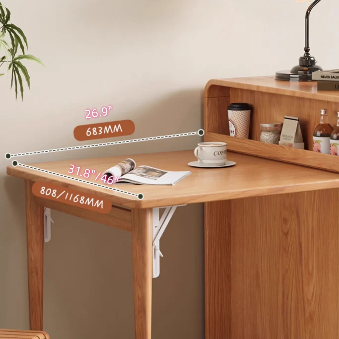 Bureau pliable 3 en 1 gain de place avec lit escamotable