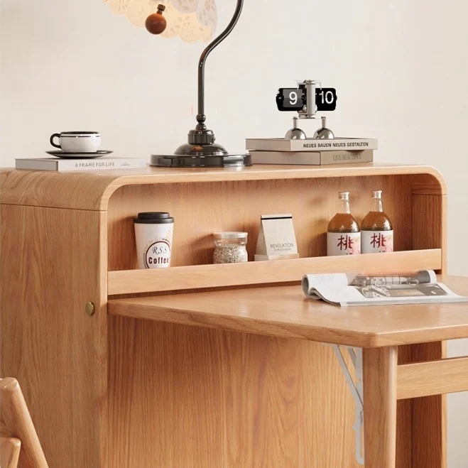 Bureau pliable 3 en 1 gain de place avec lit escamotable