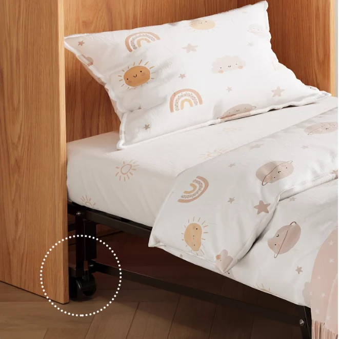 Bureau pliable 3 en 1 gain de place avec lit escamotable