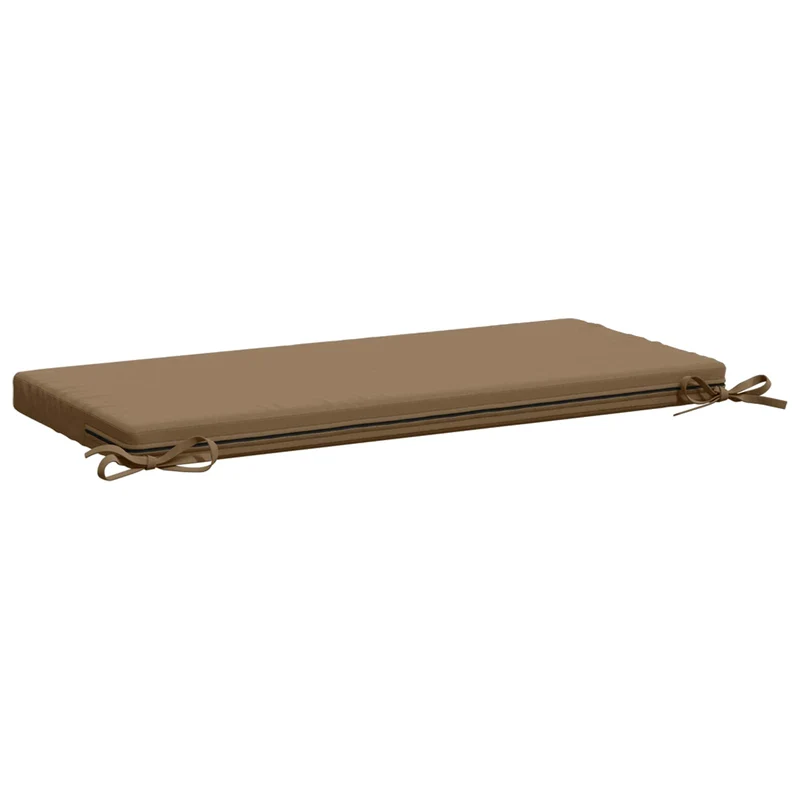 Bench Cushions SOEST 2 pcs 100% Polyester Taupe 80 x 40 x 5 cm