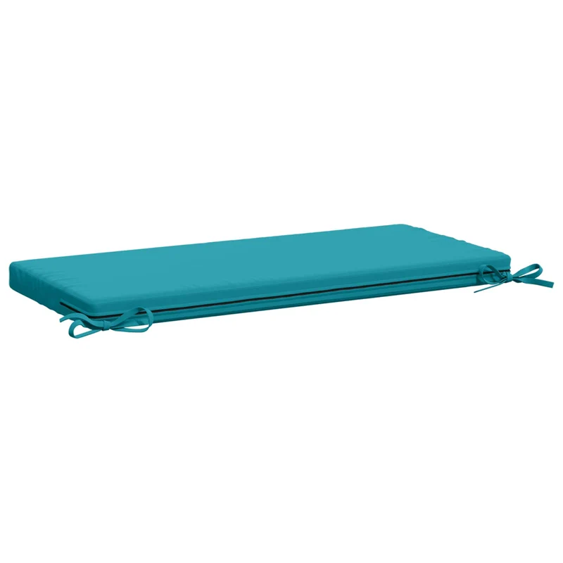 Bench Cushion SOEST 100% Polyester Turquoise 80 x 40 x 5 cm