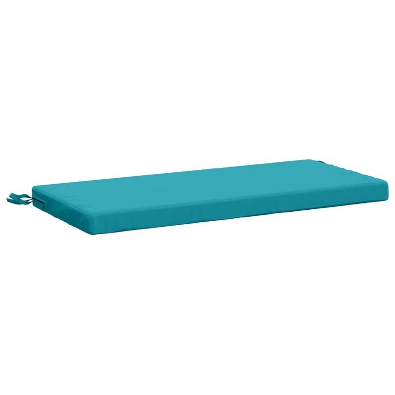 Bench Cushions SOEST 2 pcs 100% Polyester Turquoise