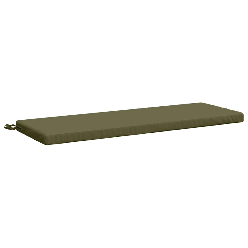 Bench Cushions SOEST 2 pcs 100% Polyester Olive Green