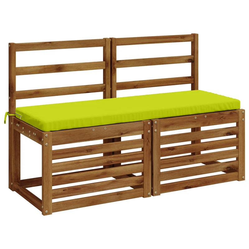 Bench Cushion SOEST 100% Polyester Bright Green 110 x 40 x 5 cm