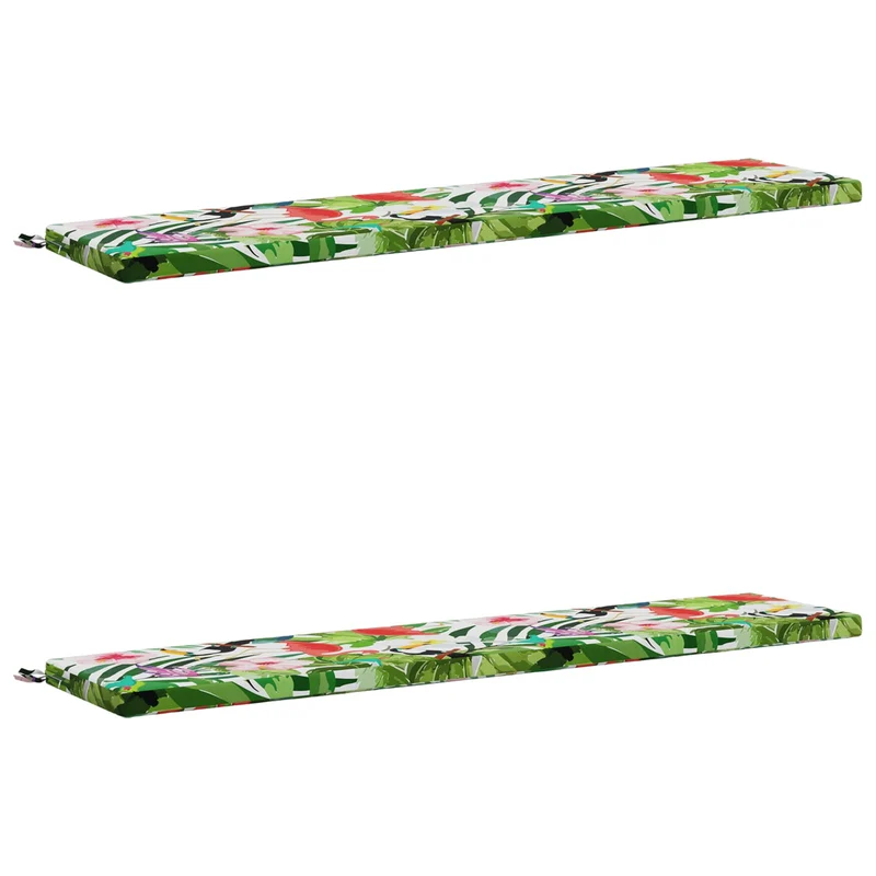 Bench Cushions SOEST 2 pcs 100% Polyester Multicolour