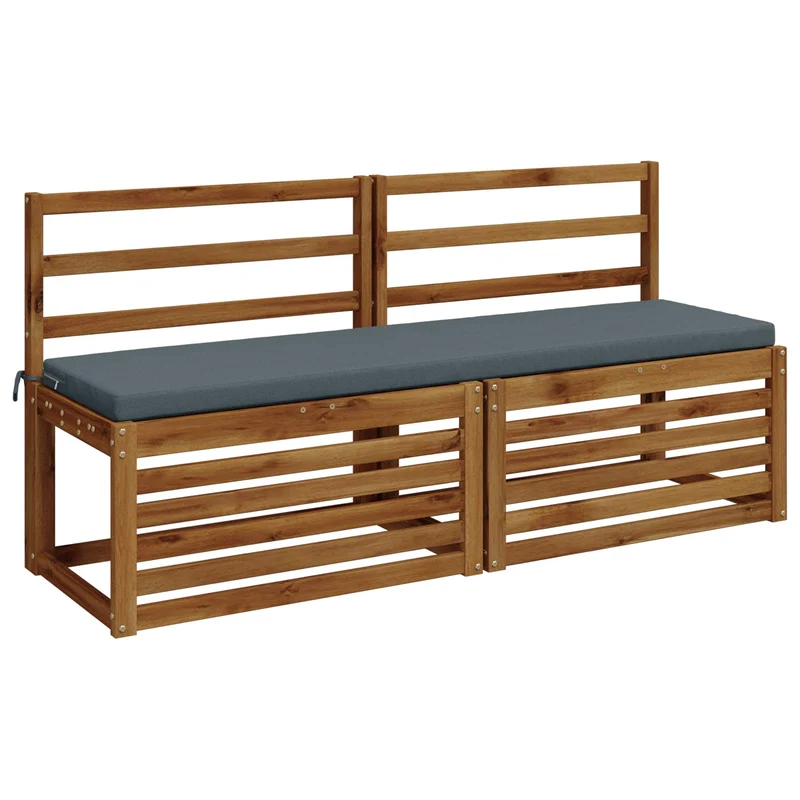 Bench Cushions SOEST 2 pcs 100% Polyester Blue 160 x 40 x 5 cm
