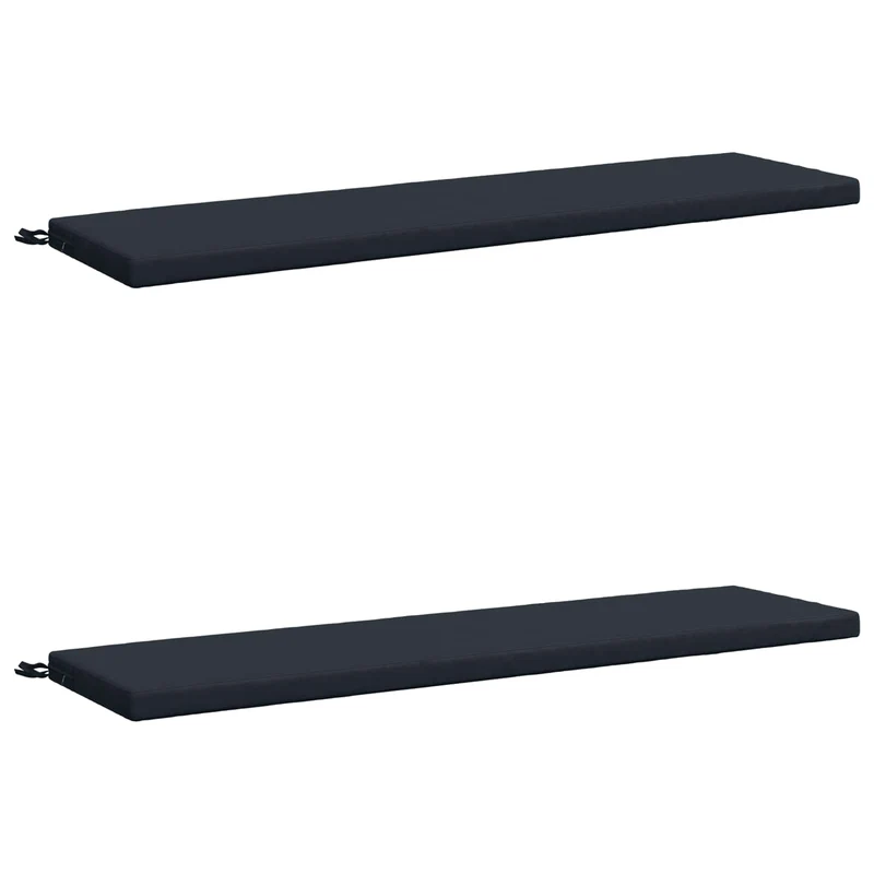 Bench Cushions SOEST 2 pcs 100% Polyester Dark Blue