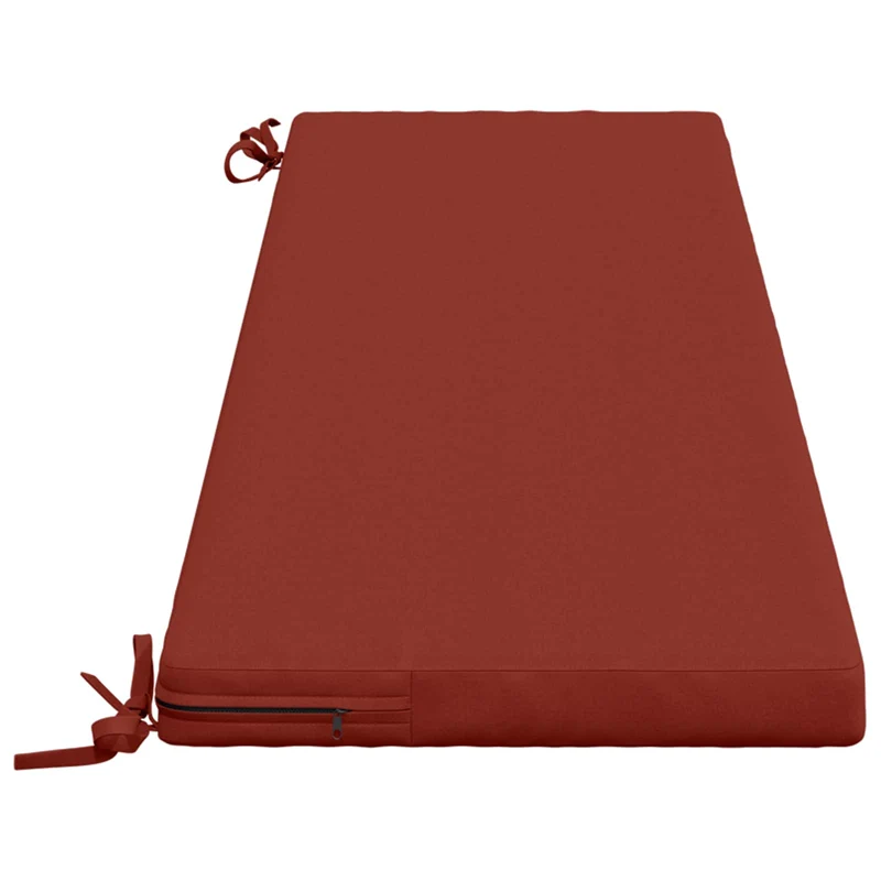 Bench Cushion SOEST 100% Polyester Red 160 x 40 x 5 cm