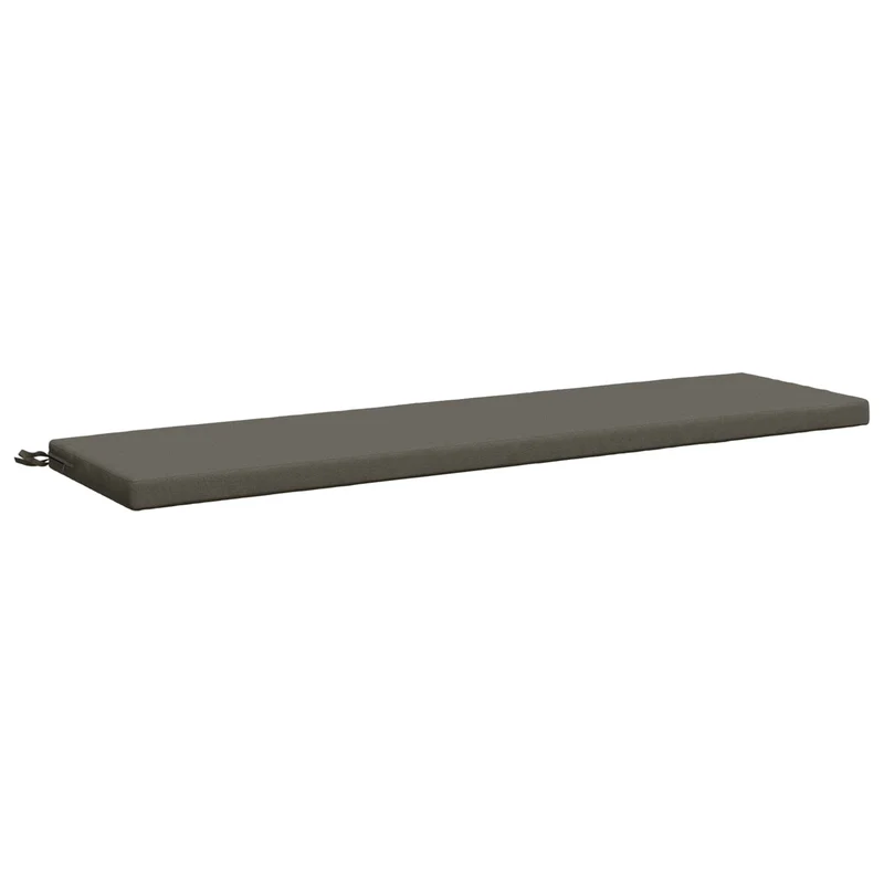 Bench Cushion SOEST 100% Polyester Grey 160 x 40 x 5 cm