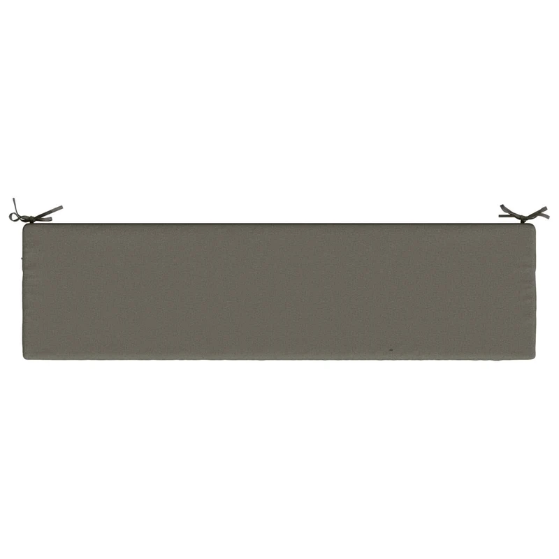 Bench Cushion SOEST 100% Polyester Grey 160 x 40 x 5 cm