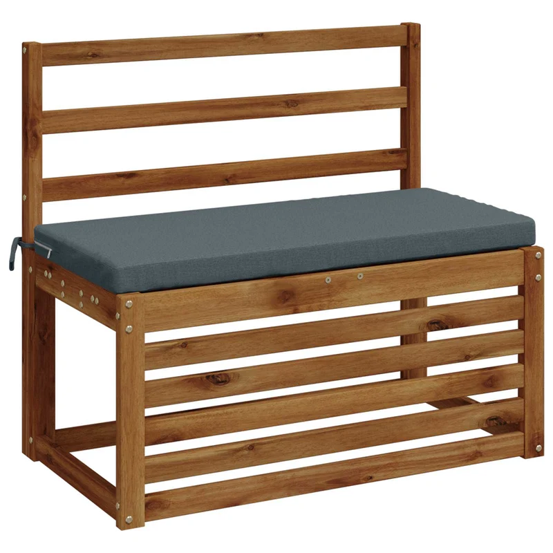 Bench Cushions SOEST 2 pcs 100% Polyester Blue 60 x 40 x 5 cm