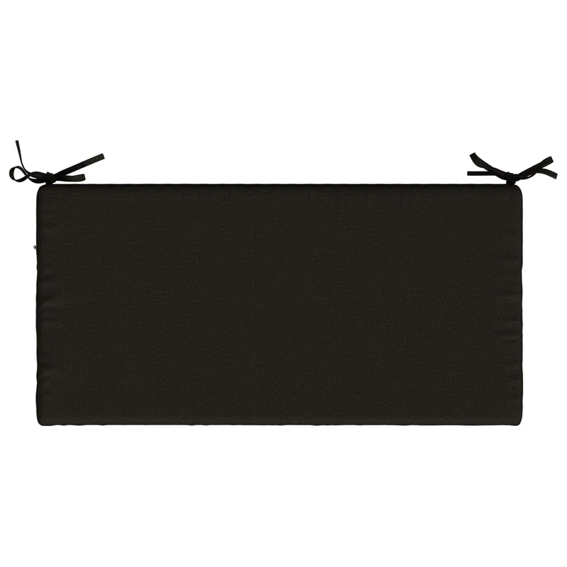 Bench Cushion SOEST 100% Polyester Black 60 x 40 x 5 cm