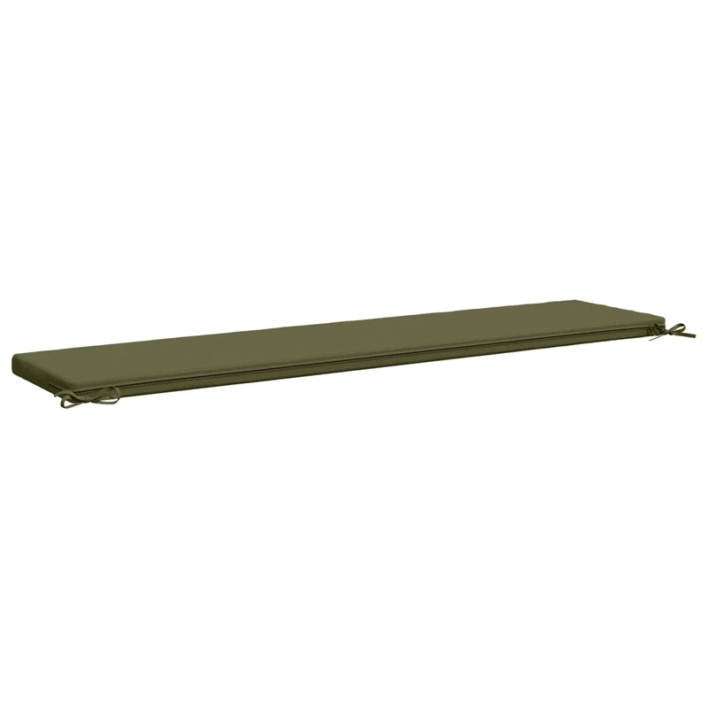 Bench Cushion SOEST 100% Polyester Olive Green 180 x 40 x 5 cm