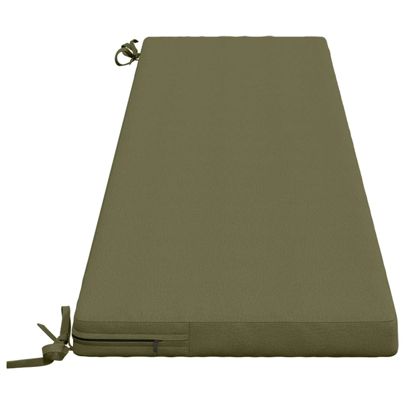 Bench Cushions SOEST 2 pcs 100% Polyester Olive Green