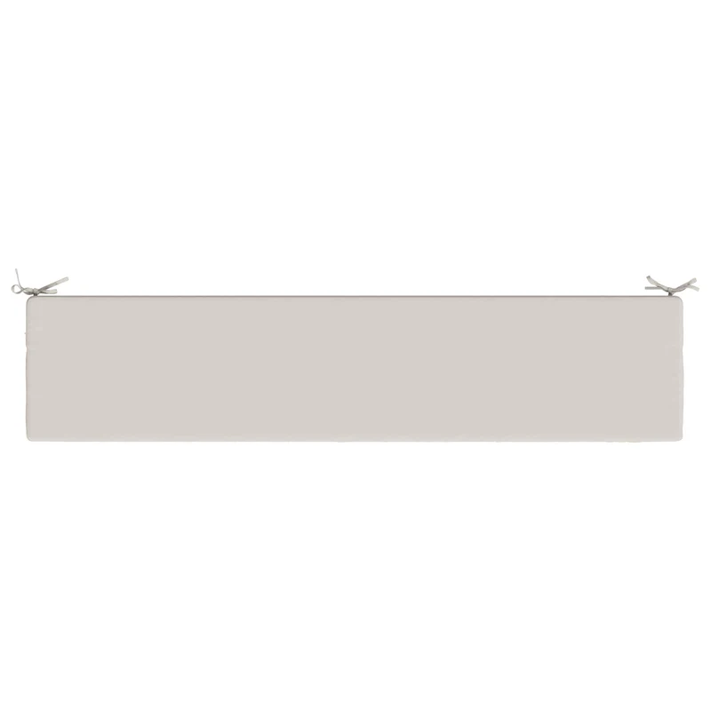 Bench Cushion SOEST 100% Polyester White 180 x 40 x 5 cm