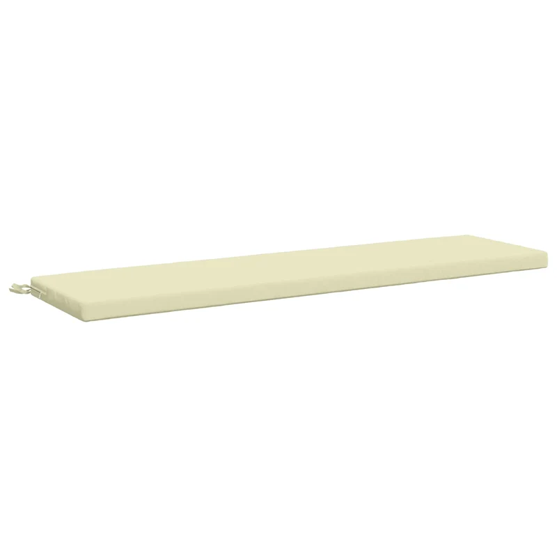 Bench Cushions SOEST 2 pcs 100% Polyester Cream 140 x 40 x 5 cm