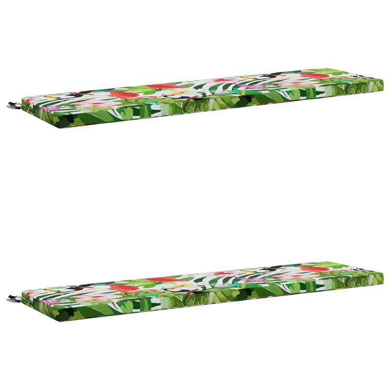 Bench Cushions SOEST 2 pcs 100% Polyester Multicolour