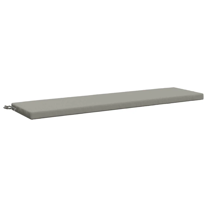 Bench Cushions SOEST 2 pcs 100% Polyester Grey 140 x 40 x 5 cm