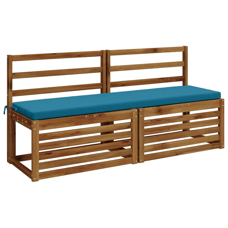 Bench Cushions SOEST 2 pcs 100% Polyester Light Blue