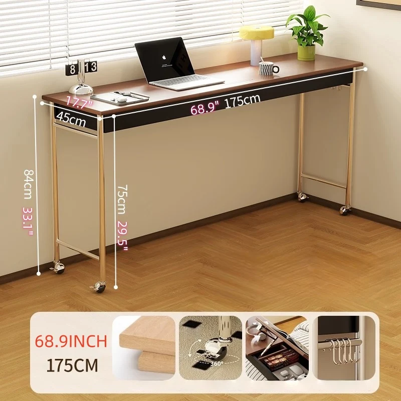 Table de lit avec plateau inclinable et roulettes universelles