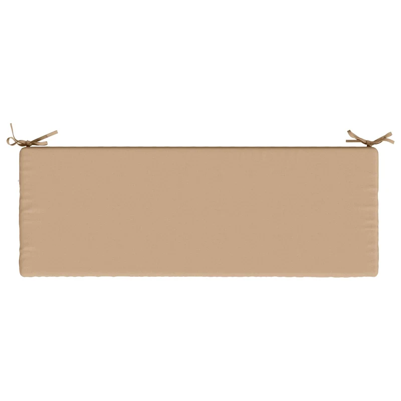 Bench Cushions SOEST 2 pcs 100% Polyester Sand 100 x 40 x 5 cm