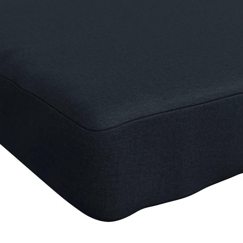 Bench Cushion SOEST 100% Polyester Dark Blue 100 x 40 x 5 cm