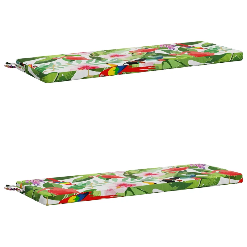 Bench Cushions SOEST 2 pcs 100% Polyester Multicolour