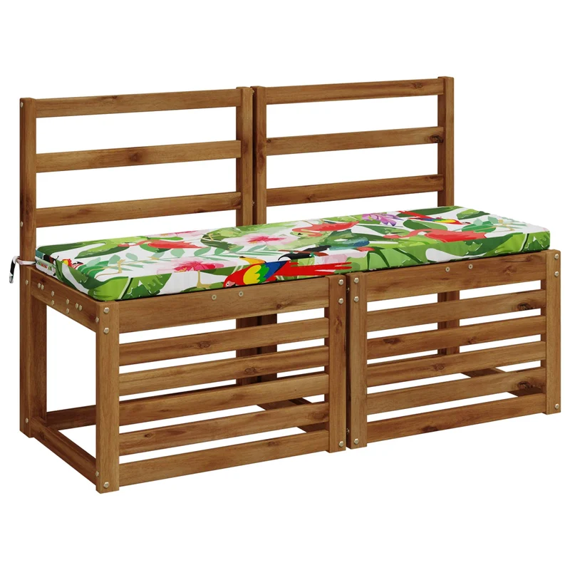 Bench Cushions SOEST 2 pcs 100% Polyester Multicolour