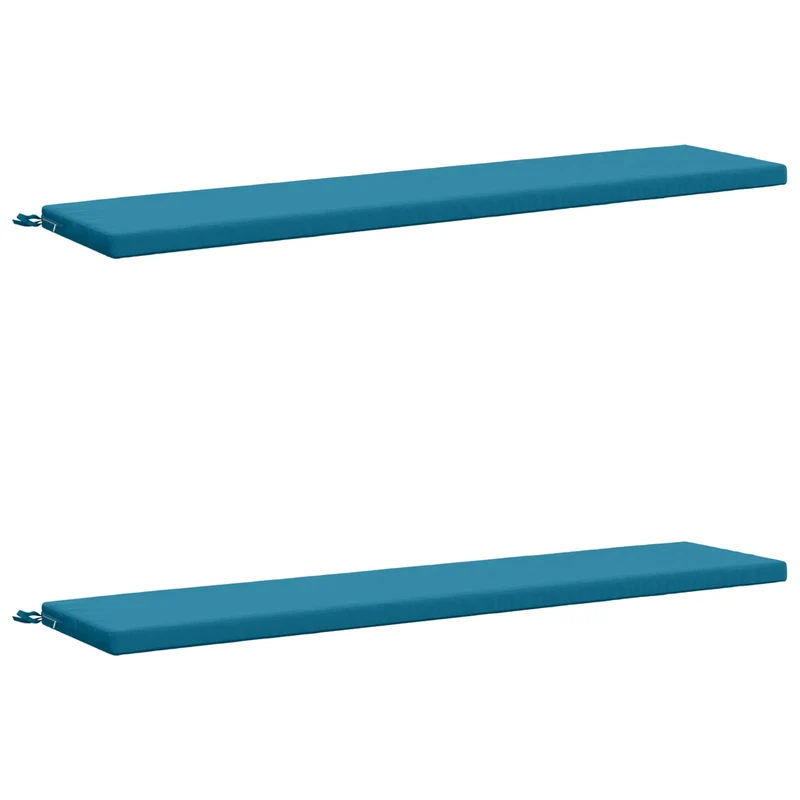 Bench Cushions SOEST 2 pcs 100% Polyester Light Blue