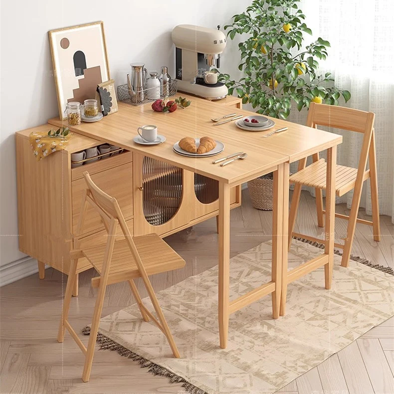 Table à manger extensible et pliable avec buffet