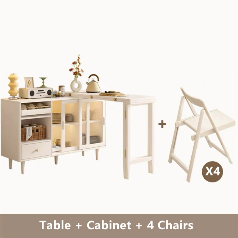 Table à manger extensible et pliable avec buffet