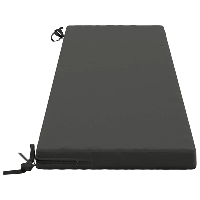 Bench Cushion SOEST 100% Polyester Anthracite 160 x 40 x 5 cm