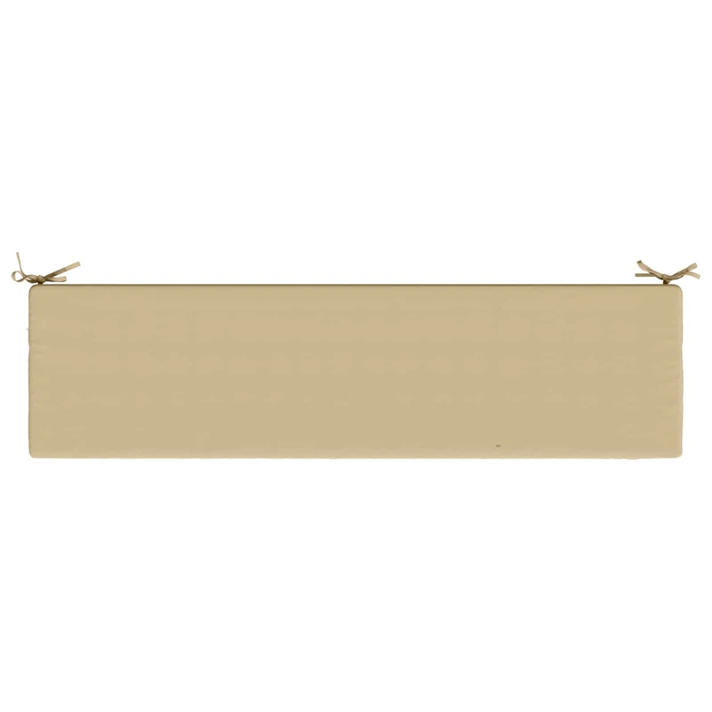 Bench Cushions SOEST 2 pcs 100% Polyester Beige 160 x 40 x 5 cm