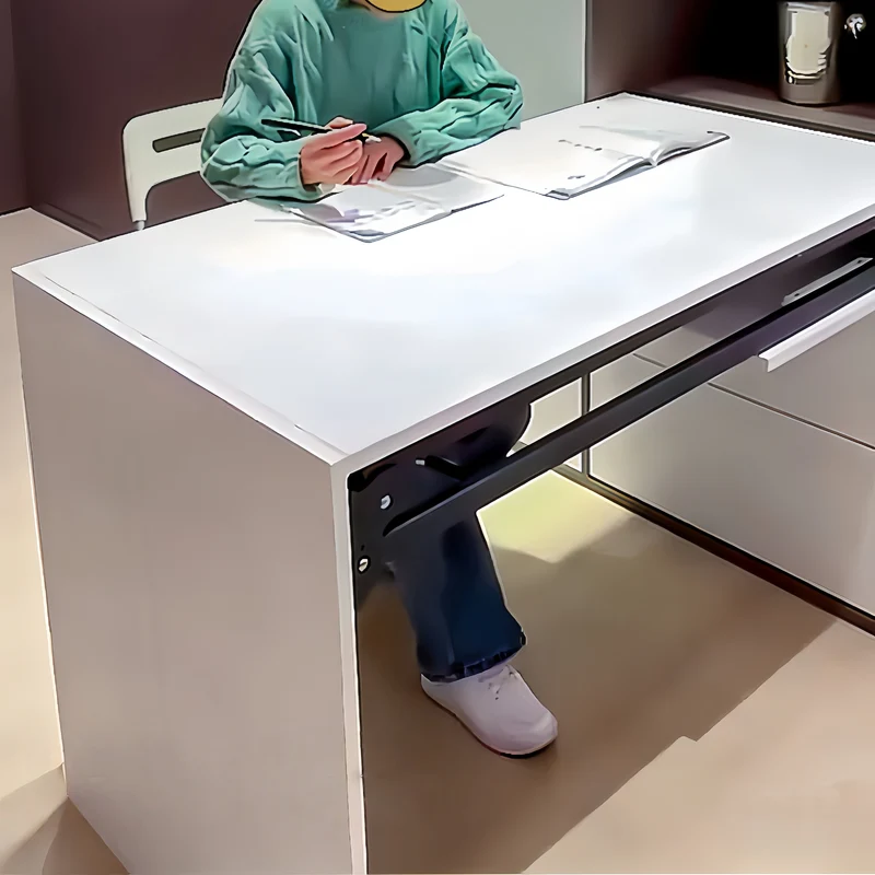 Ensemble de mécanisme de table rabattable invisible fixé au mur
